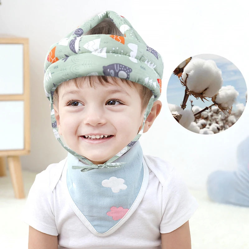 Baby Safety Helmet – Adjustable, Soft & Anti-Collision Head Protector