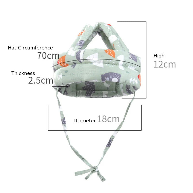Baby Safety Helmet – Adjustable, Soft & Anti-Collision Head Protector