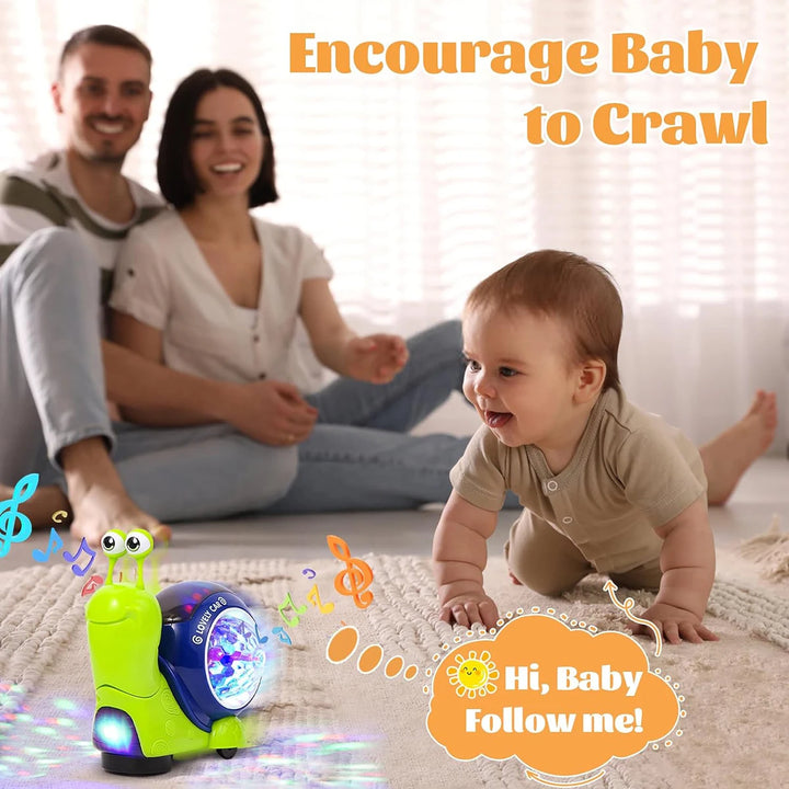 Crawling Snail Baby Toy – Watch Your Baby Crawl, Play, and Learn