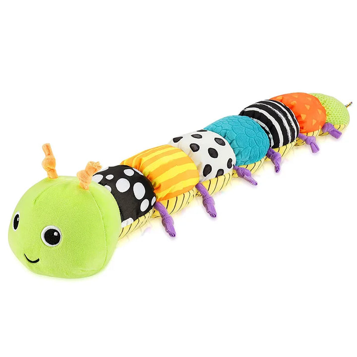 Baby Rattle Musical Caterpillar Toy - Soft Sensory Plush for Infants