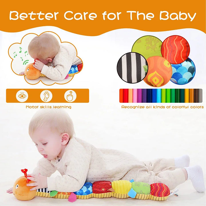 Baby Rattle Musical Caterpillar Toy - Soft Sensory Plush for Infants