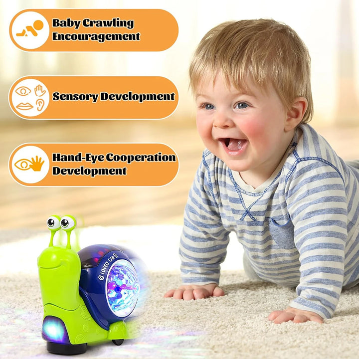 Crawling Snail Baby Toy – Watch Your Baby Crawl, Play, and Learn