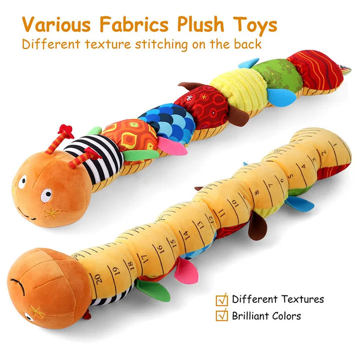 Baby Rattle Musical Caterpillar Toy - Soft Sensory Plush for Infants