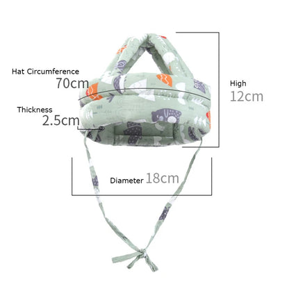 Baby Safety Helmet – Adjustable, Soft & Anti-Collision Head Protector
