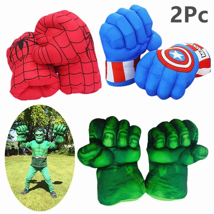 Cartoon Foam Boxing Punch Gloves for Kids Costume Party Superhero Dress Up Fighter Props