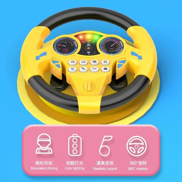 Infant Steering Wheel Toy - Interactive Early Education Toy for Kids